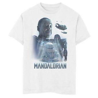 Boys 8-20 Star Wars: The Mandalorian Grogu Moff Gideon Collage R14 Graphic Tee
