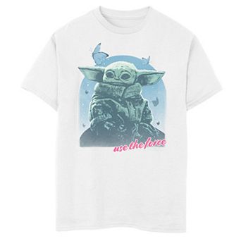 Boys 8-20 Star Wars: The Mandalorian Grogu Use The Force R14 Graphic Tee