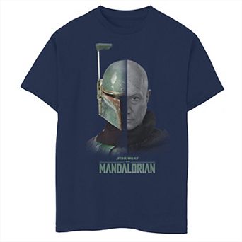 Boys 6-20 Star Wars: The Mandalorian Boba Fett Split Face Graphic Tee