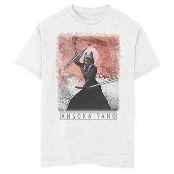 Boys 8-20 Star Wars: The Mandalorian Ahsoka Tano Painted Portrait R13 Graphic Tee