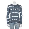 Men's Xray Regular-Fit Striped Tie-Dye Crewneck Sweater