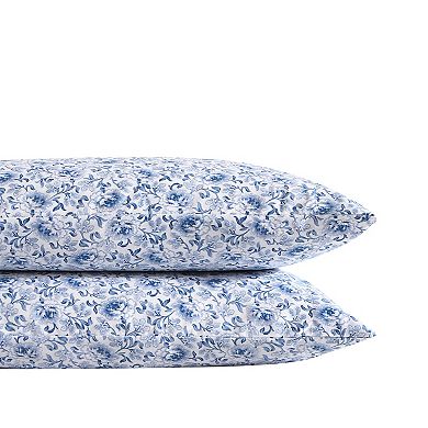 Laura Ashley Lorelei Blue Pillowcase Set