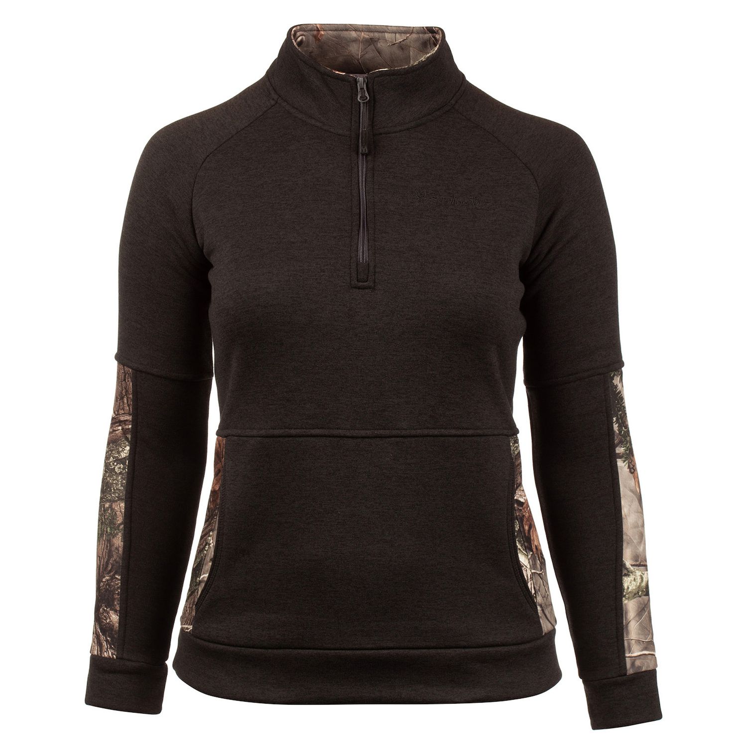 Image for Huntworth Women's Heather Gray Knit Quarter-Zip Pullover at Kohl's.