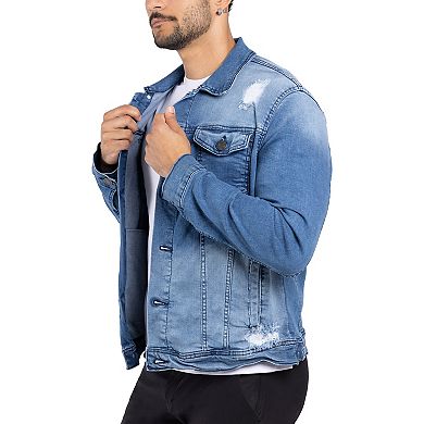 Men's Xray Slim-Fit Washed Denim Jacket