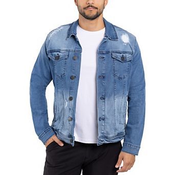 Men's Xray Slim-Fit Washed Denim Jacket