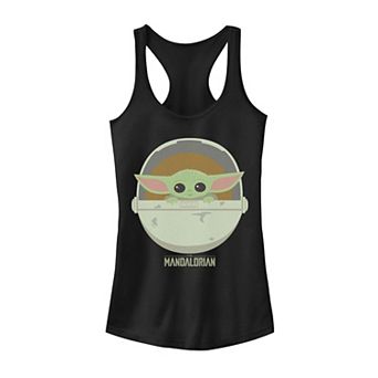 Juniors' Star Wars The Mandalorian The Child Bassinet Portrait Tank Top