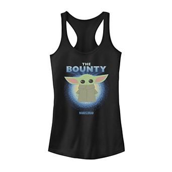 Juniors' Star Wars The Mandalorian The Child The Bounty Cartoon Tank Top