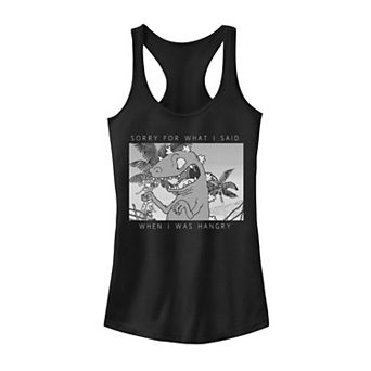 Juniors' Nickelodeon Rugrats Reptar Sorry For What I Said When I Was Hangry Graphic Tank Top