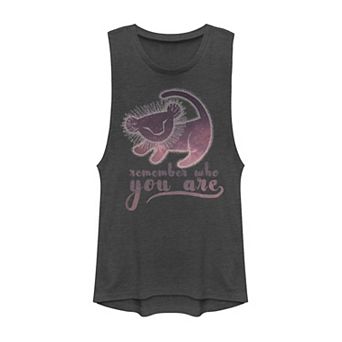 Juniors' Disney's Lion King Simba Remember Painting Muscle Tank Top