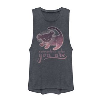 Juniors' Disney's Lion King Simba Remember Painting Muscle Tank Top