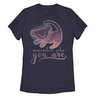 Juniors' Disney's Lion King Simba Remember Painting Graphic Tee