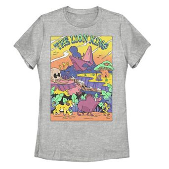 Juniors' Disney's Lion King Legend of Lion King Colorful Graphic Tee