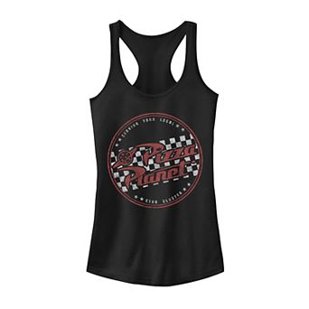 Disney / Pixar's Toy Story Juniors' Pizza Planet Checkered Logo Graphic Tank Top