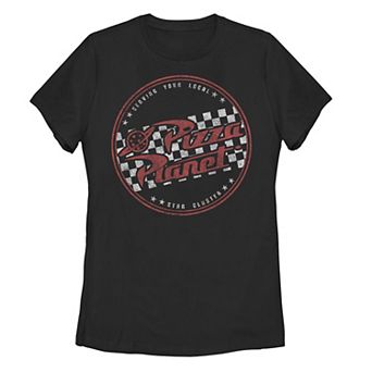 Disney / Pixar's Toy Story Juniors' Pizza Planet Checkered Logo Graphic Tee