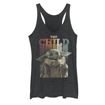Juniors' Star Wars The Mandalorian The Child Colorful Letters Tank Top