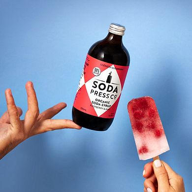 SodaStream Soda Press Co. Raspberry & Mint Organic Soda Syrup