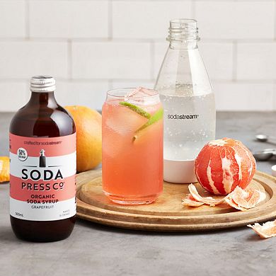SodaStream Soda Press Co. Pink Grapefruit Organic Soda Syrup