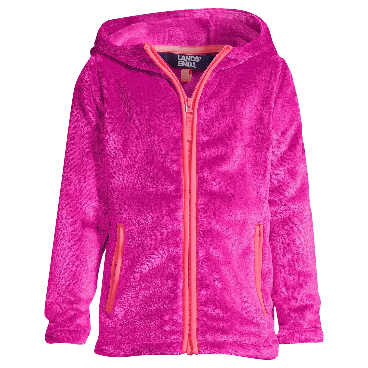 lands end fleece pea coat