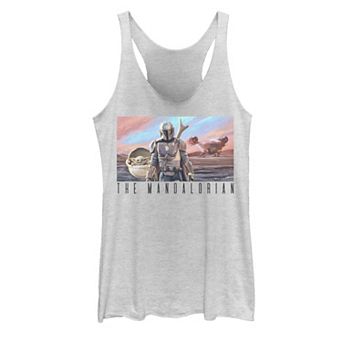 Juniors' Star Wars Mandalorian Postcard Tank Top