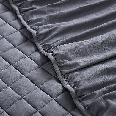 Cedra Ruched Quilt Set with Shams