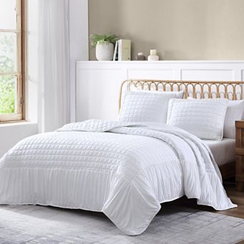 Ellie Designs Cedra Ruched Quilt Set with Shams