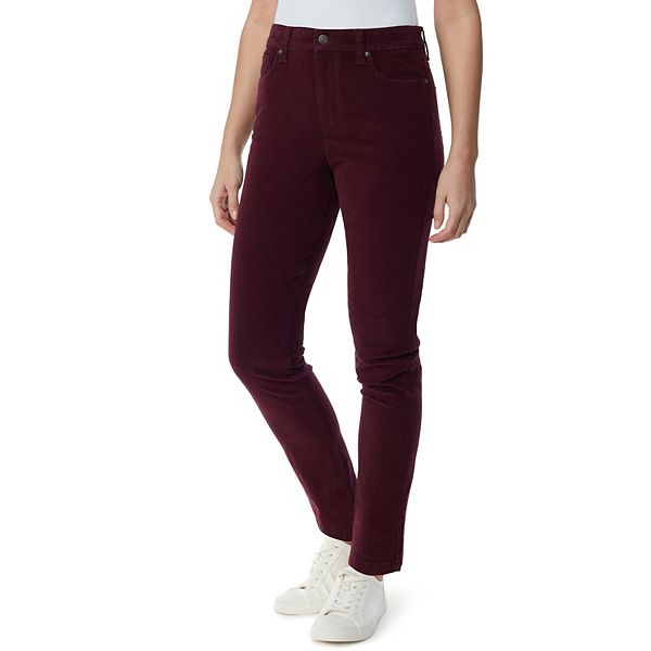 Women's Gloria Vanderbilt Amanda Modern Slim Corduroy - Crimson Crush (16 AVG/REG)