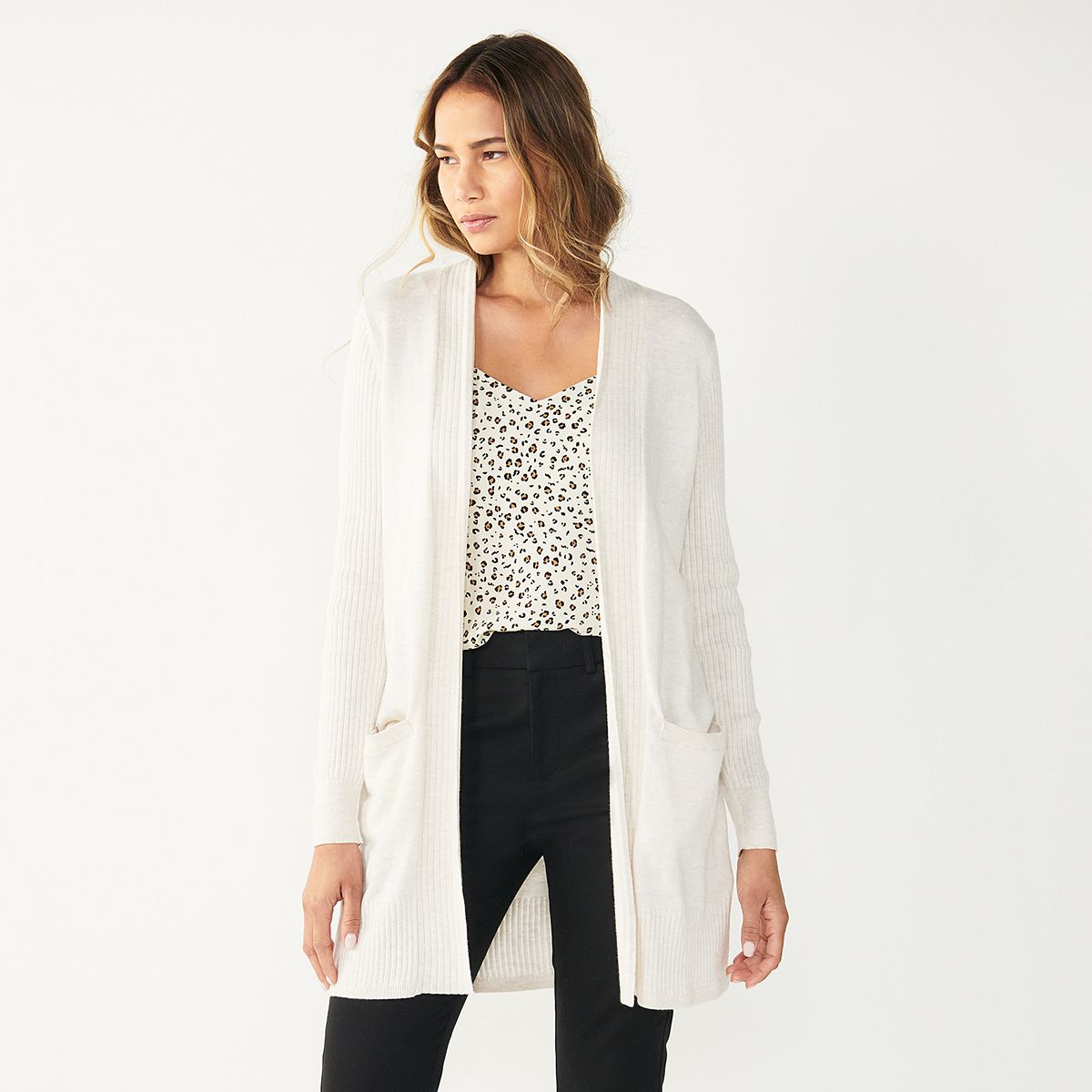 Petite Nine West Essential Cardigan | Kohls