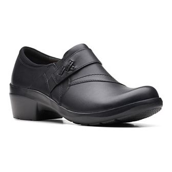 Clarks® Angie Pearl Women's Leather Slip-On Shoes