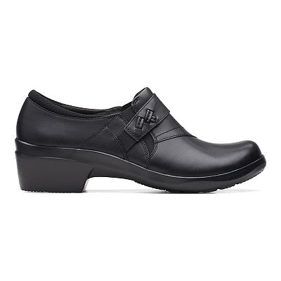 Clarks ladies black work shoes hotsell