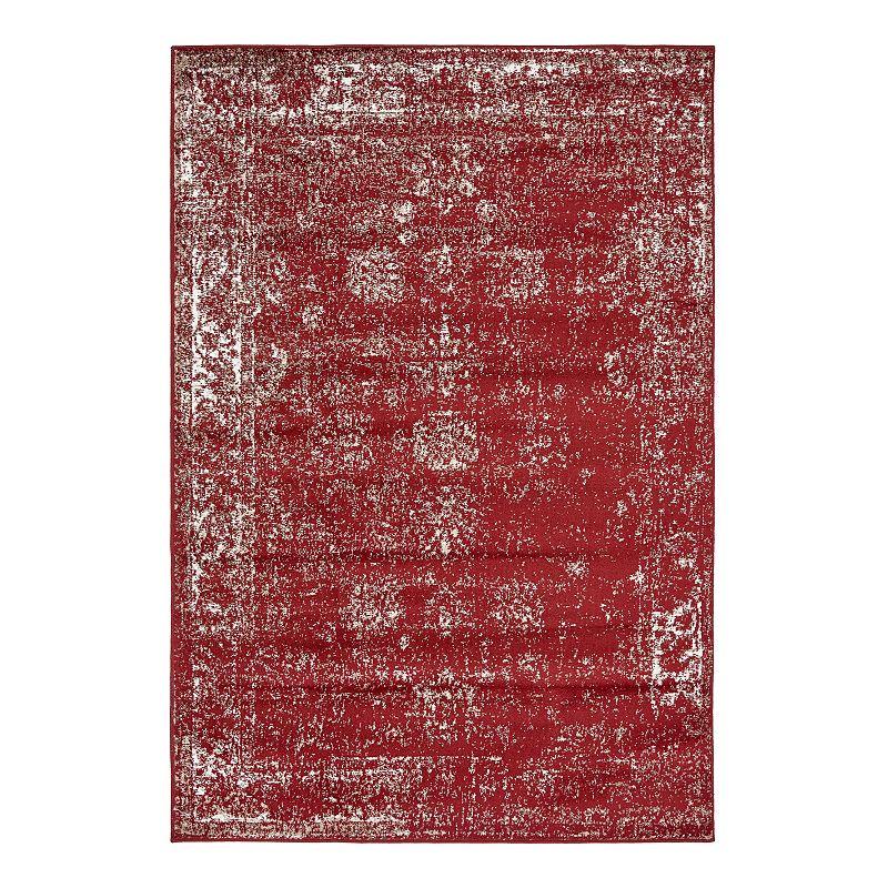 Unique Loom Casino Sofia Rug, Red, 3X16.5Ft