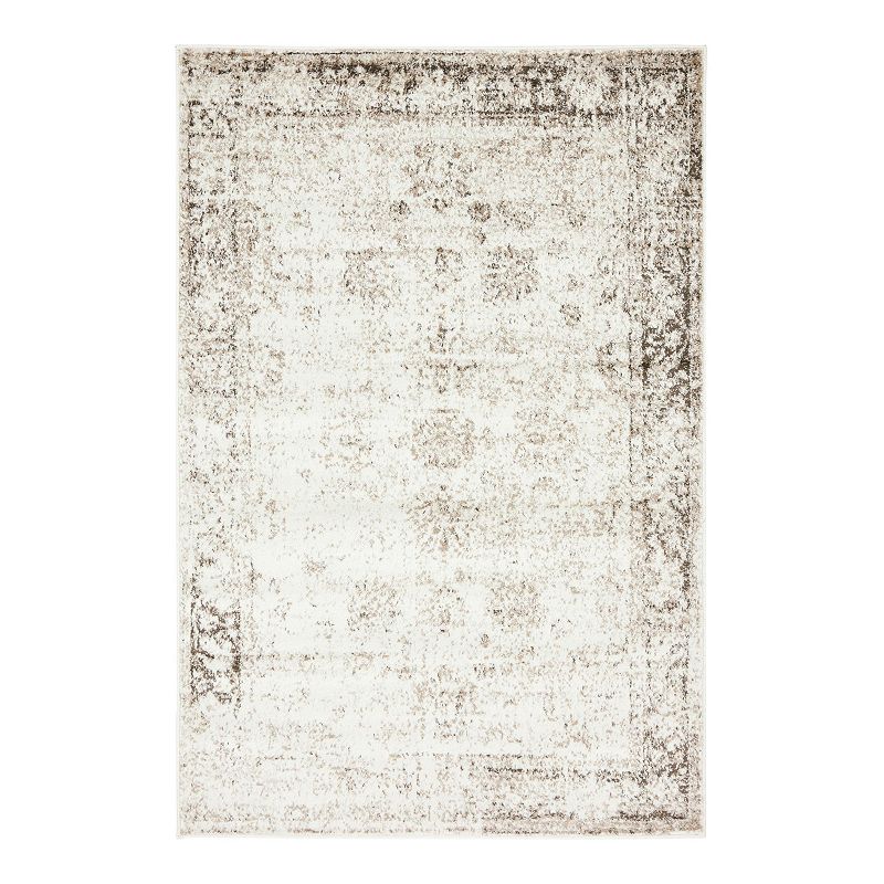 Unique Loom Casino Sofia Rug, White, 8X11 Ft