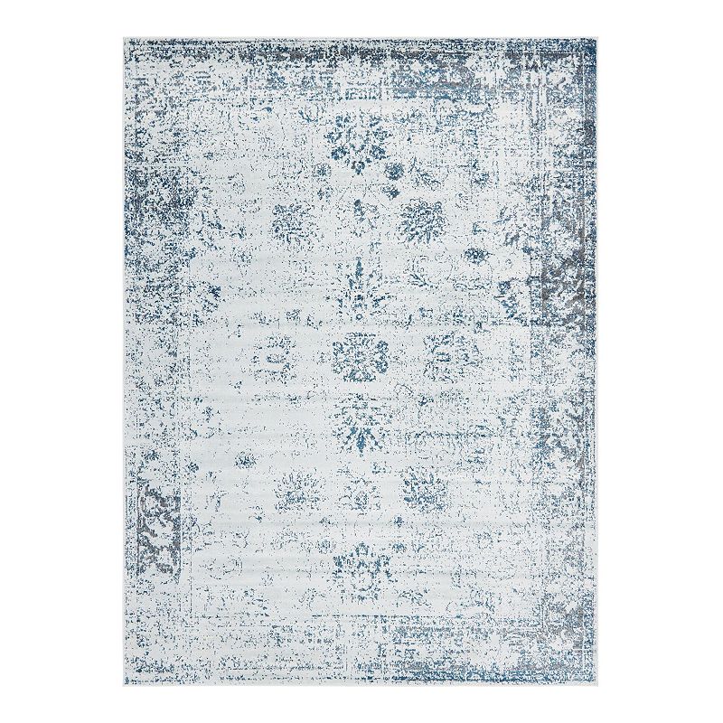 Unique Loom Casino Sofia Rug, Blue, 8X11 Ft