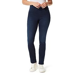 Real Size RealSize Women's Stretch Elastic Waist Pull-On Pants Jeggings (L,  Med Stonewash) : : Clothing & Accessories
