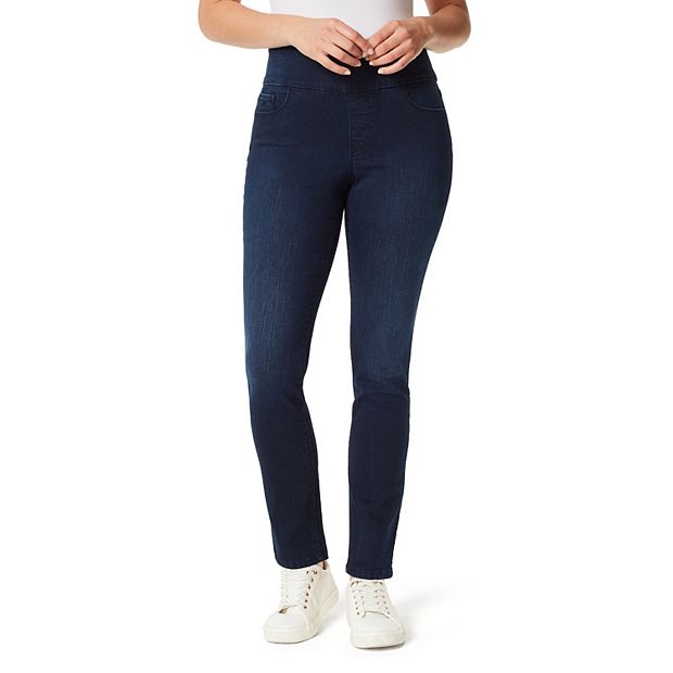 NYDJ womens Petite Skinny Ankle Pull-on  Slimming & Flattering Fit jeans,  Black, 6 Petite US at  Women's Jeans store