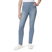 GLORIA VANDERBILT Women's Amanda Pull On High Rise Jean, Vintage White, 12  Regular at  Women's Jeans store