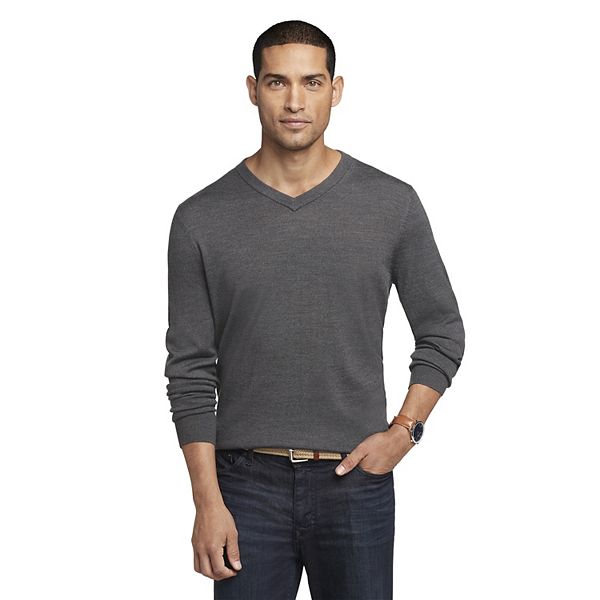 Big & Tall Van Heusen Essential Classic-Fit Merino-Wool Blend V-neck ...