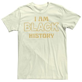 Men's I Am Black History Text Tee