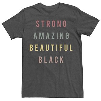 Men's Strong Amazing Stack Text Tee