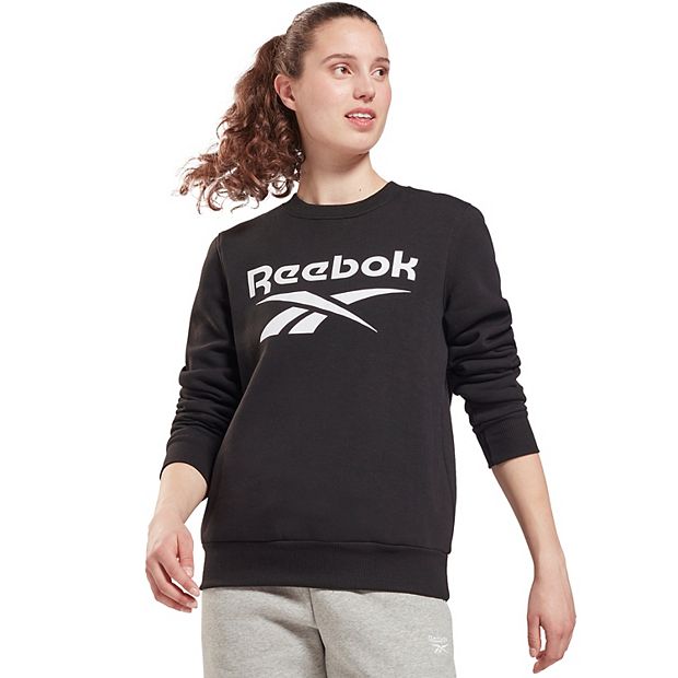 længde Brun Fundament Women's Reebok Identity Big Logo Fleece Sweatshirt
