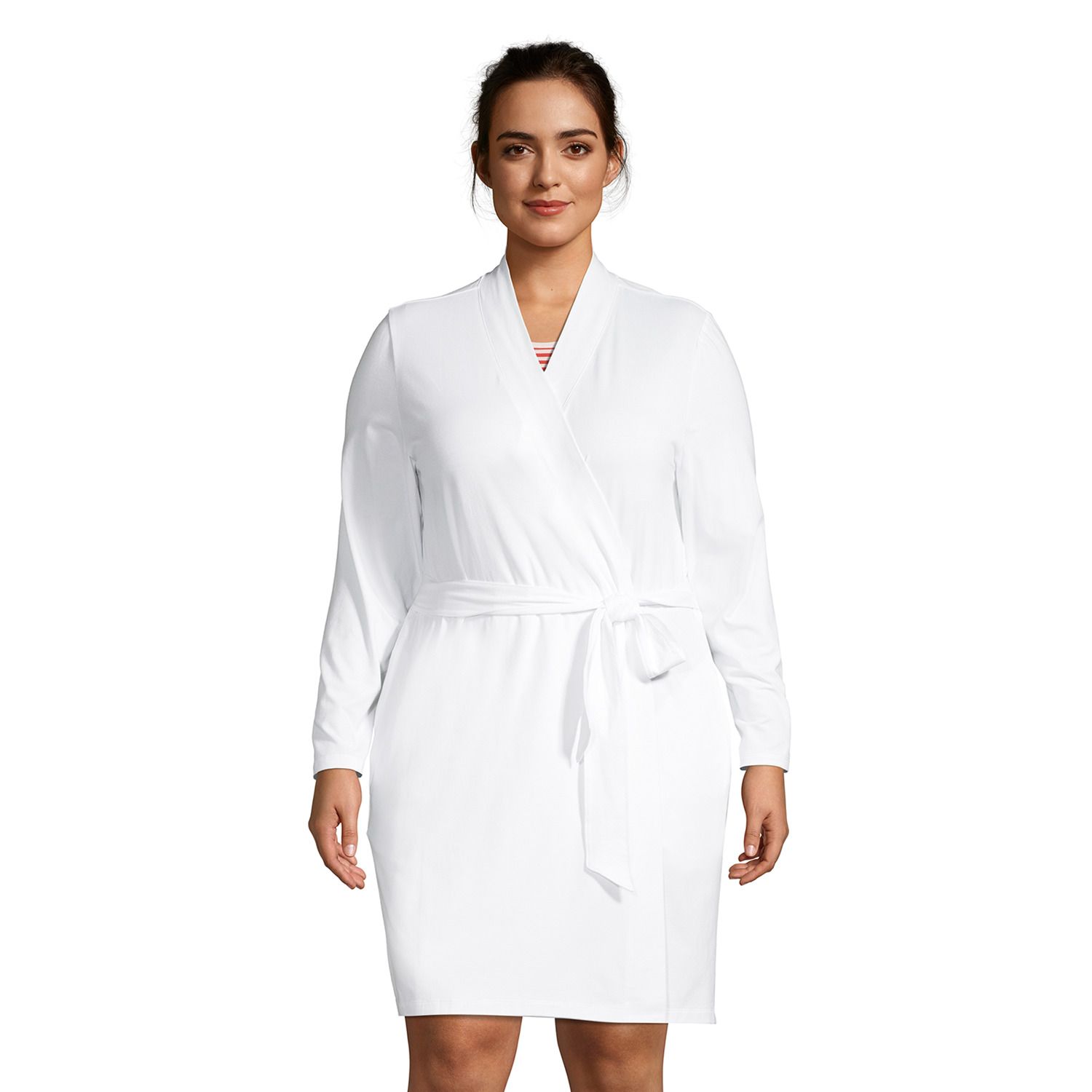 Image for Lands' End Plus Size Knee Length Robe at Kohl's.