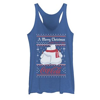 Juniors' Coca-Cola Polar Bears A Merry Christmas Calls For Coca-Cola Graphic Tank Top