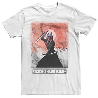 Men's Star Wars: The Mandalorian Ahsoka Tano Painted Portrait R13 Tee