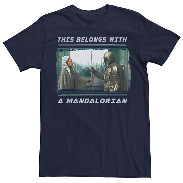 Men's Star Wars: The Mandalorian Belongs With A Mandalorian Ahsoka Tee
