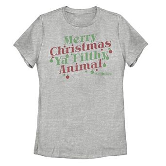 Juniors' Home Alone Merry Christmas Ya Filthy Animal Graphic Tee