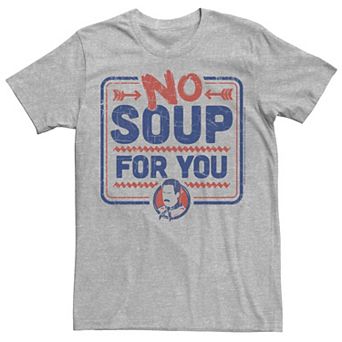 Men's Seinfeld No Soup For You Distressed Poster Tee