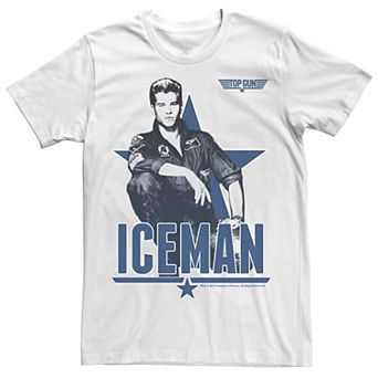 Men's Top Gun Iceman Portrait Poster Tee