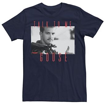 Men's Top Gun Talk To Me Goose Portrait Tee