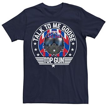 Men's Top Gun Talk To Me Goose Maverick Helmet Tee