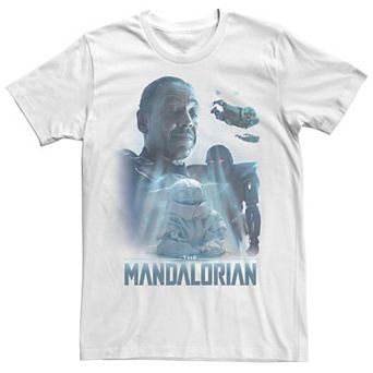 Men's Star Wars: The Mandalorian Grogu Moff Gideon Collage R14 Tee