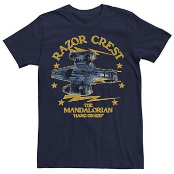 Men's Star Wars: The Mandalorian Razor Crest Hang On Kid Tee